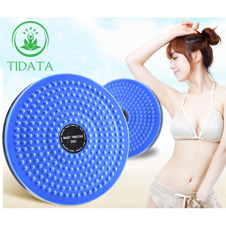 Đĩa xoay eo tập thể dục TIDATA tập cơ bụng tại nhà và phòng gym, có hạt massage bàn chân cực tốt
