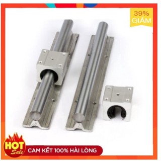 Combo thanh ray trượt tròn 30cm kèm con trượt phi 20