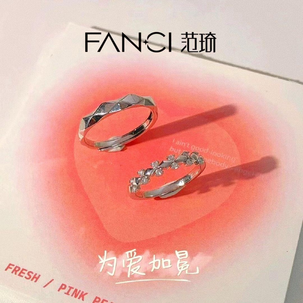 Nhẫn Bạc Qi Hình Vương Miện Tình Yêu Không Phai Màu Và Chống Oxy Hóa 925 Cho Cặp Đôi