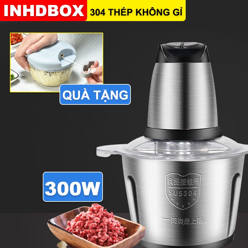 Máy xay thịt đa năng máy xay thịt máy xay tỏi ớt 2L Máy xay tiêu, xay hạt ngũ cốc, xay cafe đa năng