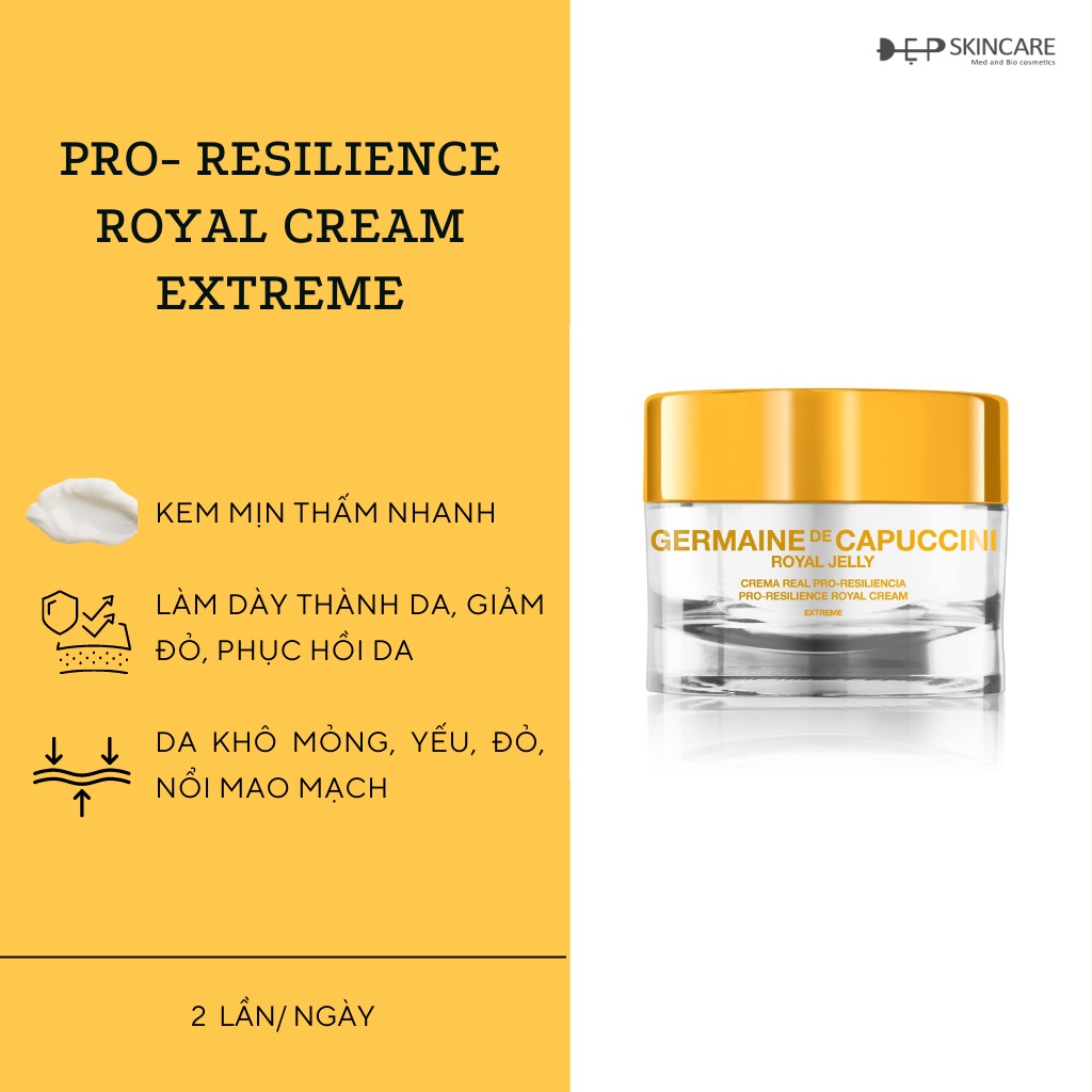 Germaine de Capuccini Kem cho da Da Mỏng Đỏ Germaine Royal J Pro-Resil Roy.Cream Extreme - Shop Đẹp Skincare
