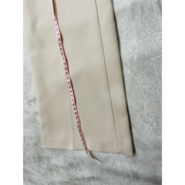 Pass quần loe màu nude sữa size S dài 99cm