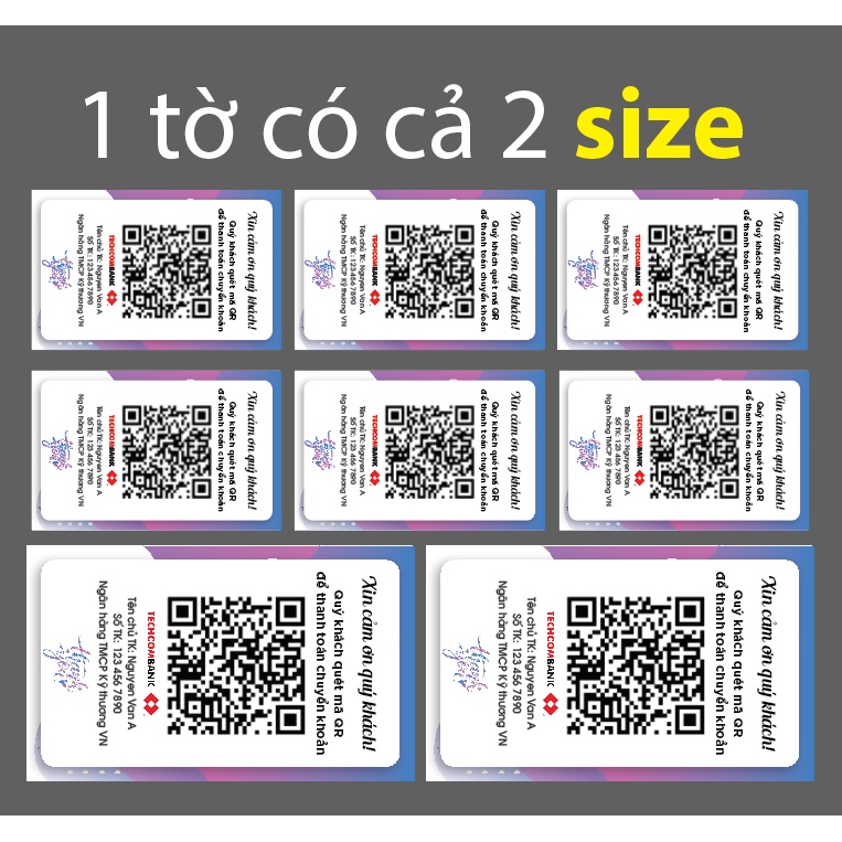 💙  Mã QR code thanh toán ngân hàng tiện lợi, dán tường, dán ốp lưng 🔥