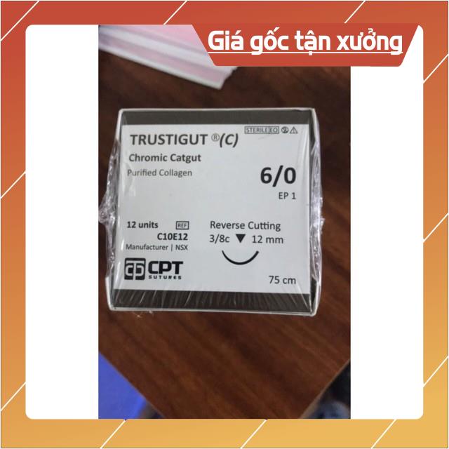 Chỉ phẫu thuật tự tiêu Chromic Catgut 6/0