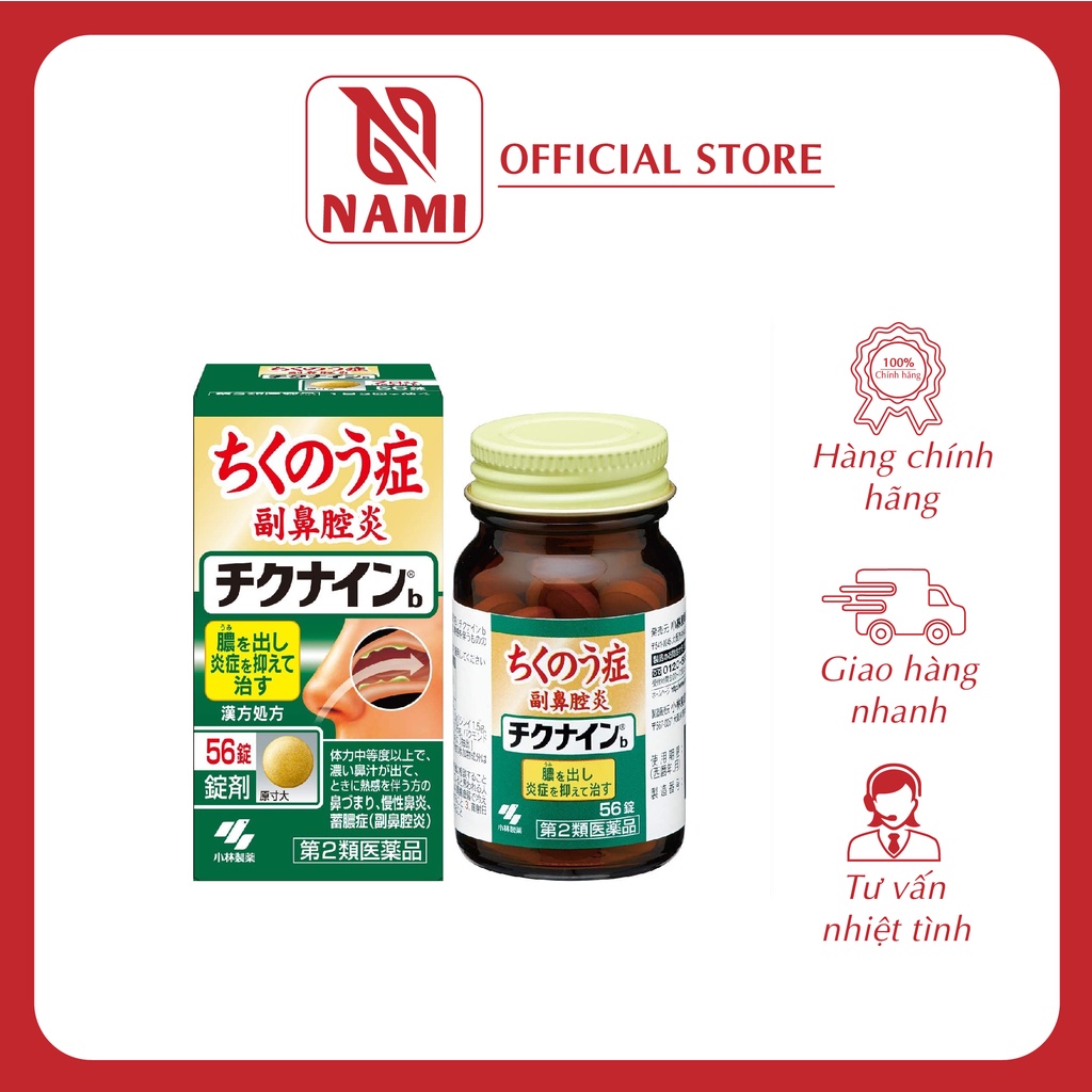 Viên uống xoang Nhật bản Kobayashi Chikunain 56 viên