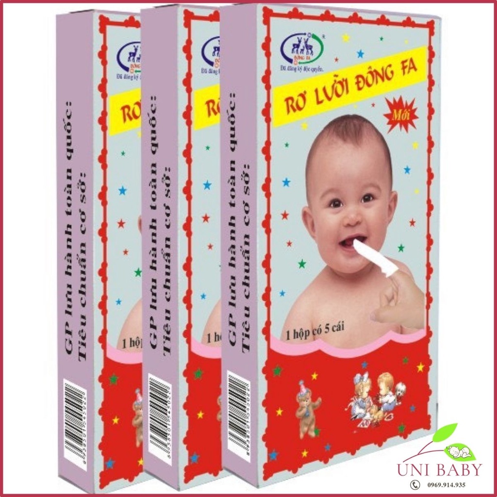 Rơ lưỡi Đông Fa cho bé 1 hộp 5 cái shop Uni Baby