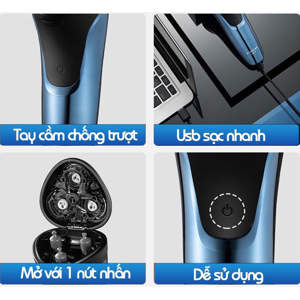 Máy cạo râu PREE PS197 chống nước