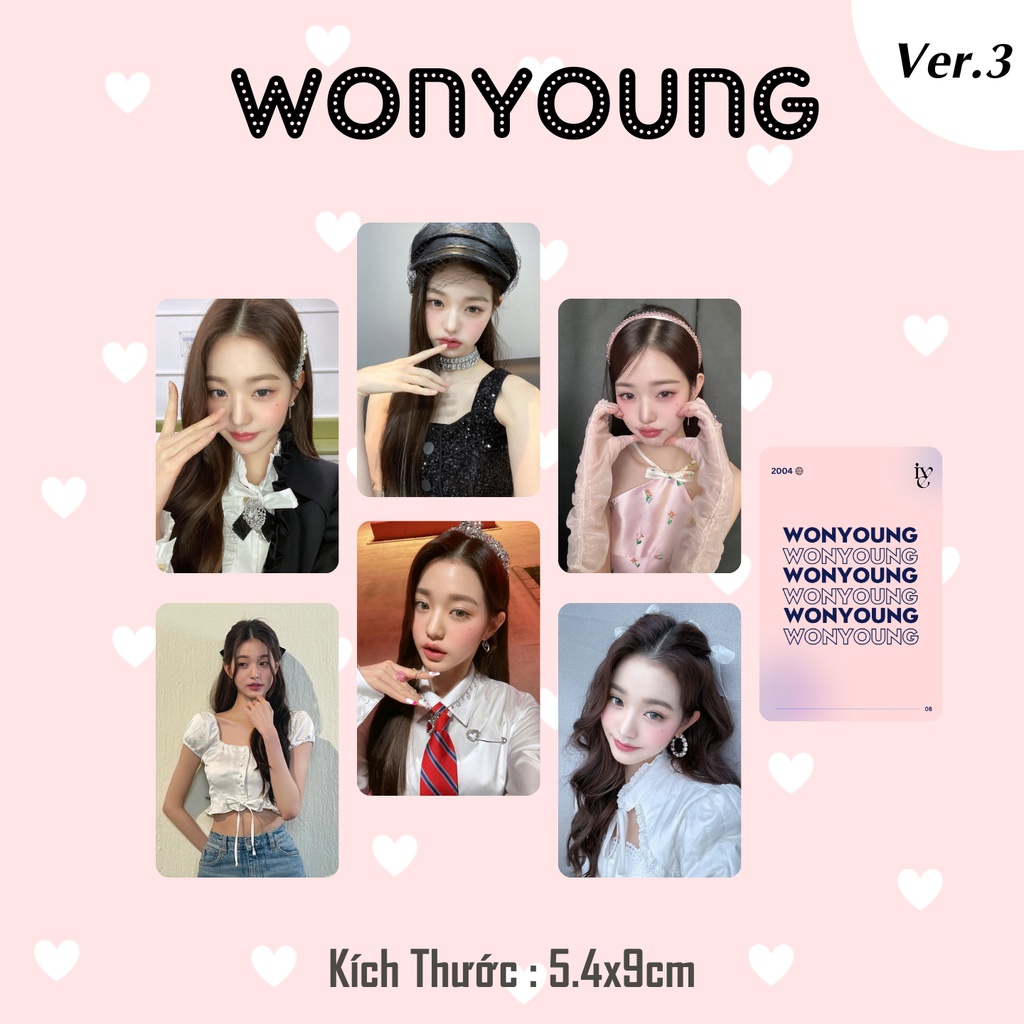 Set 6 card Jang WonYoung - IVE