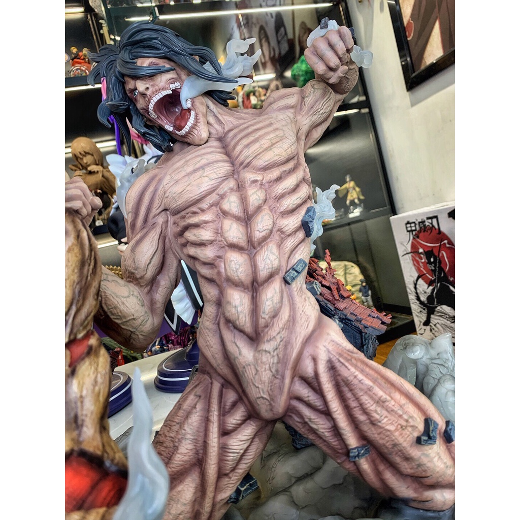 Mô hình eren vs titan thiết giáp - mô hình Attack On Titan