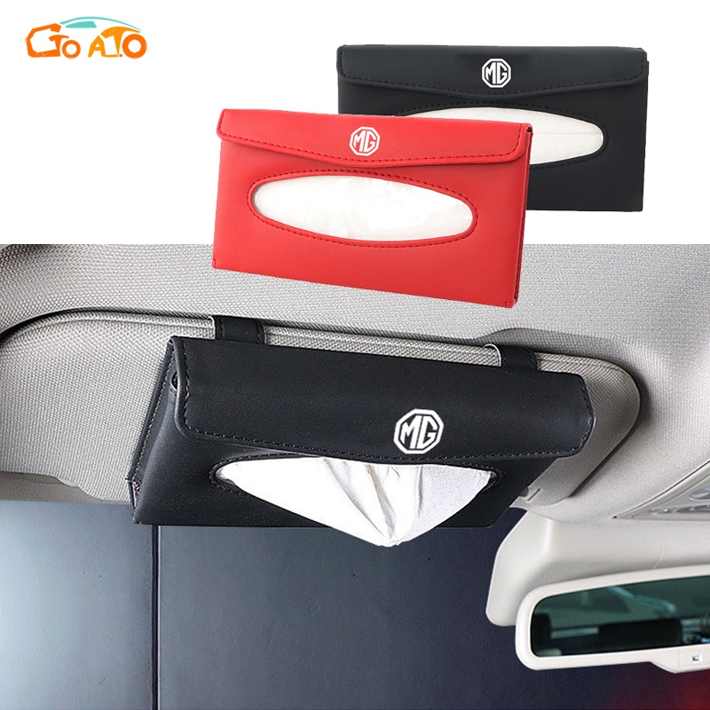 GTIOATO Tấm Che Nắng Ô Tô Hộp Đựng Khăn Giấy Ô Tô Da HộP ĐựNg GiấY TrêN Xe Ô Tô HộP ĐựNg GiấY ĂN TrêN Ô Tô HộP ĐựNg Đồ TrêN Ô Tô Phụ Kiện Xe Hơi Cho MG MG5 EP ZS 5 HS