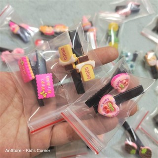 Set 2 kẹp tóc mái đính charm đáng yêu cho bé