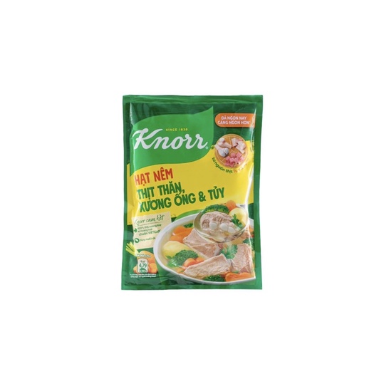 Hạt nêm thịt thăn, xương ống, tủy Knorr - gói 170g + thêm 30%