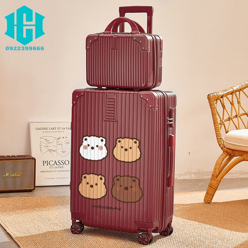 Vali thời trang Xe Đẩy Trường Hợp Dung Tích Lớn Mạnh Mẽ Và Bền Đẹp