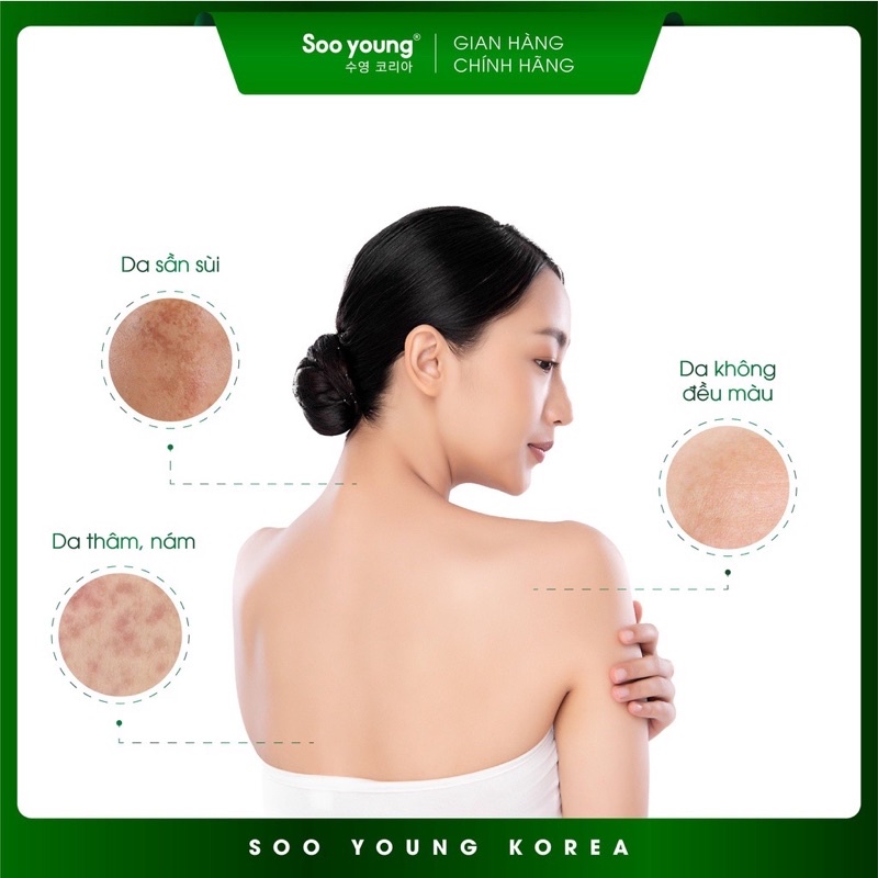 Tắm Trắng Lục Tảo Soo Young 3 Gói x 15ml