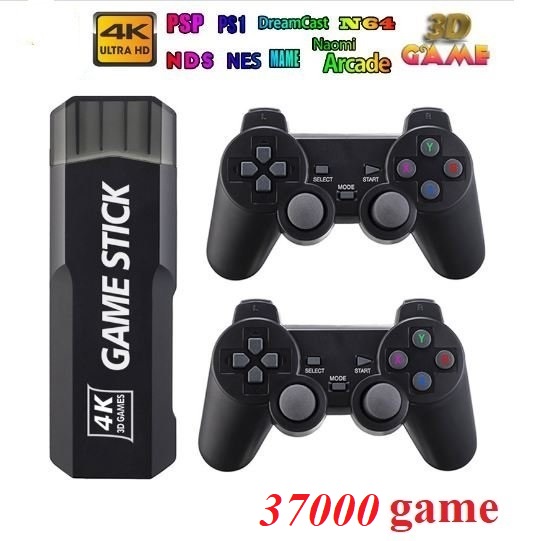 Máy Game Stick 4K đỏ X2 - thêm game PSP, game 3D GTA, Pes 2022, Pes2020, bóng đá nhật 3, rồng đen