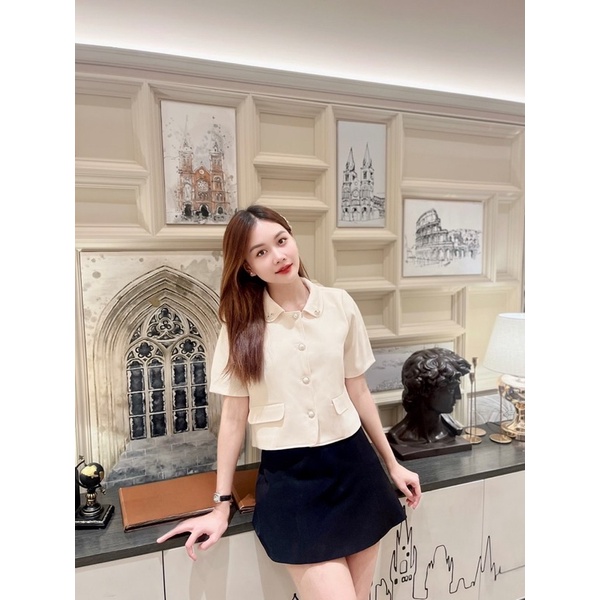 Clara Top - Áo thiết kế DTM kèm nơ | BigBuy360 - bigbuy360.vn