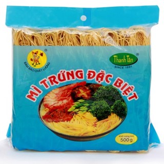 Mì trứng thanh tân sợi nhỏ/ sợi lớn gói 500g