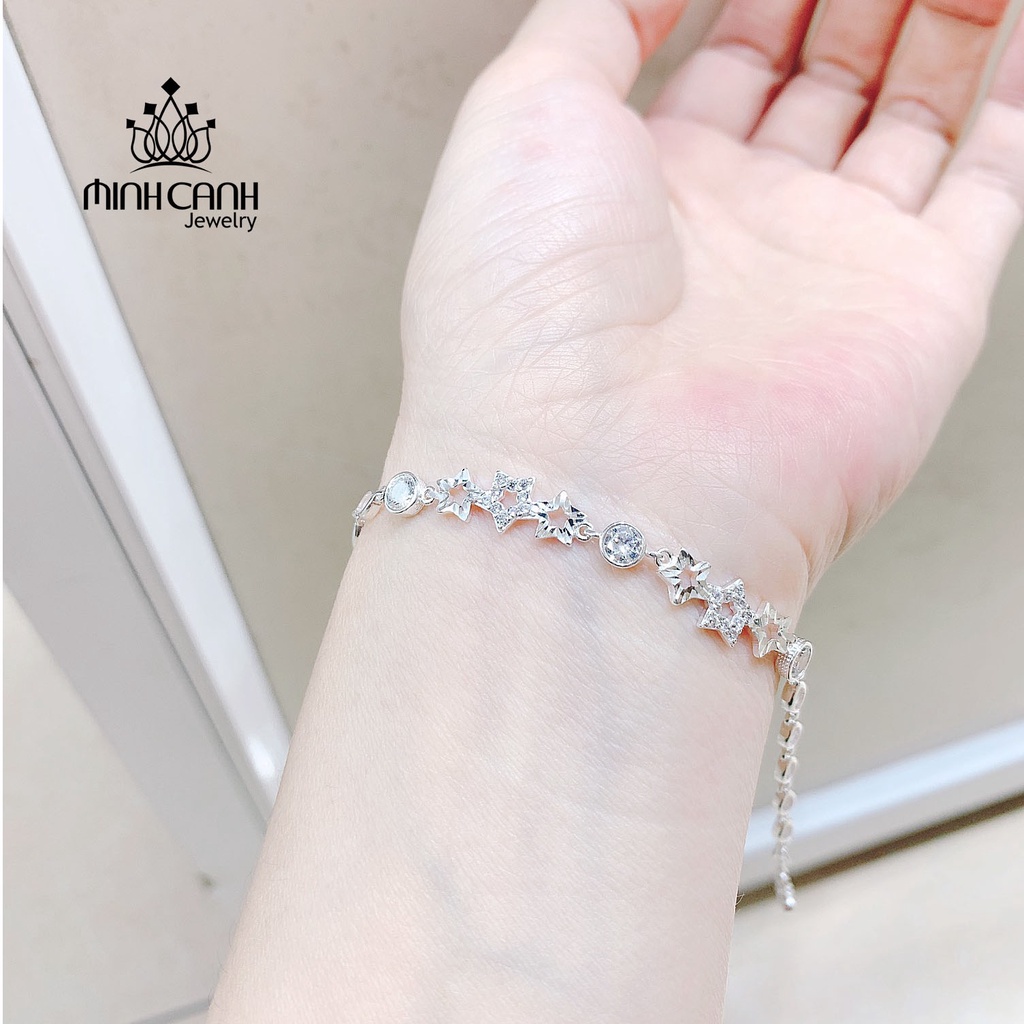 Lắc Tay Bạc Sao Đính Đá Minh Canh Jewelry