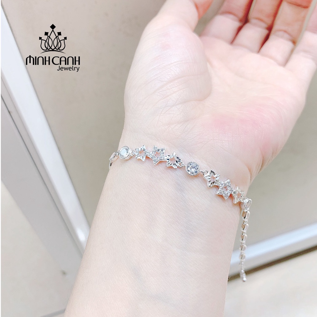 Lắc Tay Bạc Sao Đính Đá Minh Canh Jewelry