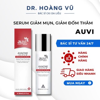 Serum AUVI giảm mụn, giảm đốm thâm Auvi Avacne Serum 30ml hỗ trợ ngừa thâm mụn- Dr. Hoàng Vũ