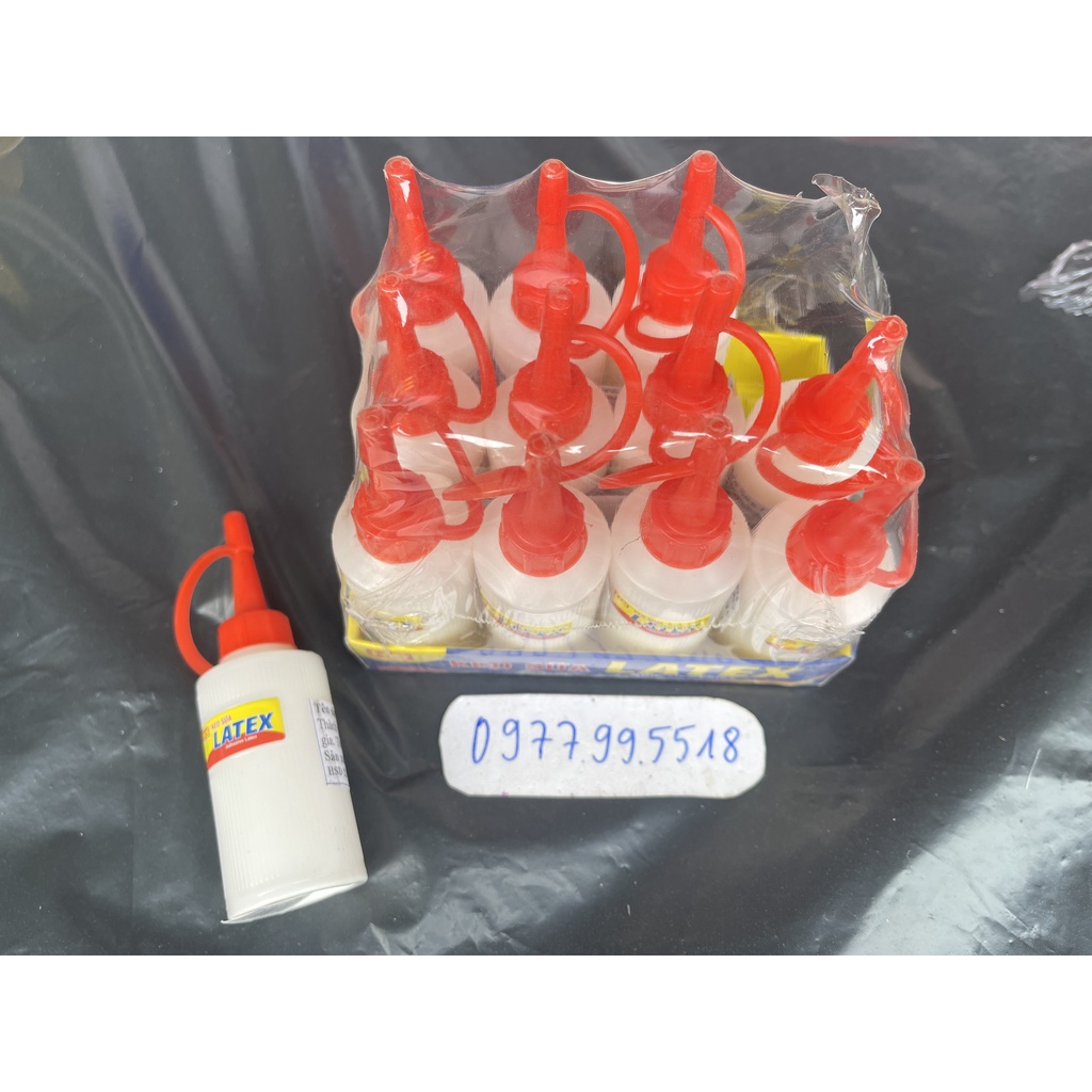 Keo Sữa Latex Nguyên Chất (Vỉ 12 Lọ)