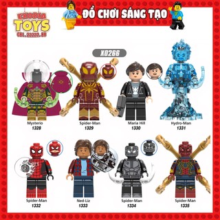 Xếp hình Minifigure Siêu anh hùng Spider-Man Far From Home : Người Nhện Xa Nhà - Đồ Chơi Lắp Ghép Sáng Tạo - XINH X0266