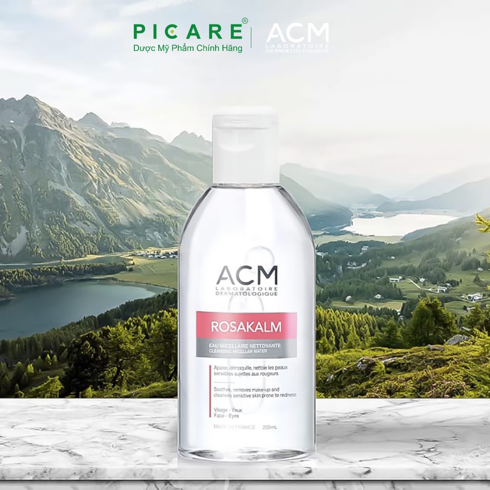 Nước tẩy trang dùng cho da mặt và mắt ACM Rosakalam Cleansing Micellar Water 250ml
