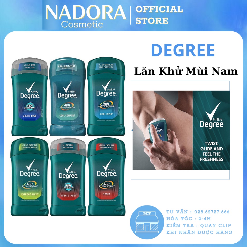 [Đủ Mùi] Lăn Khử Mùi Cho Nam 48H (85g)