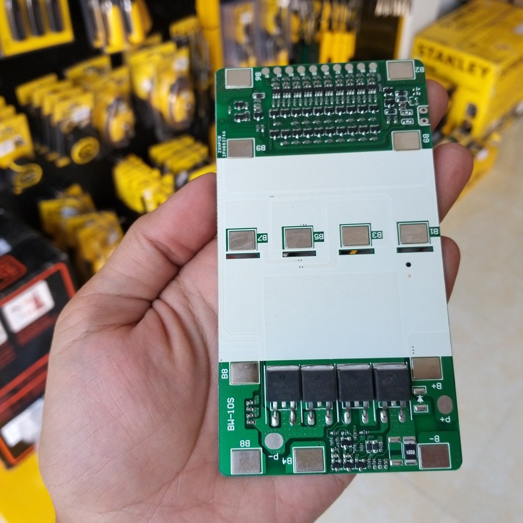Mạch 10S 36V 20A 4 Fet xả lớn. Dùng đóng bình pin xe điện 36V . Dùng được cho pin Li-on