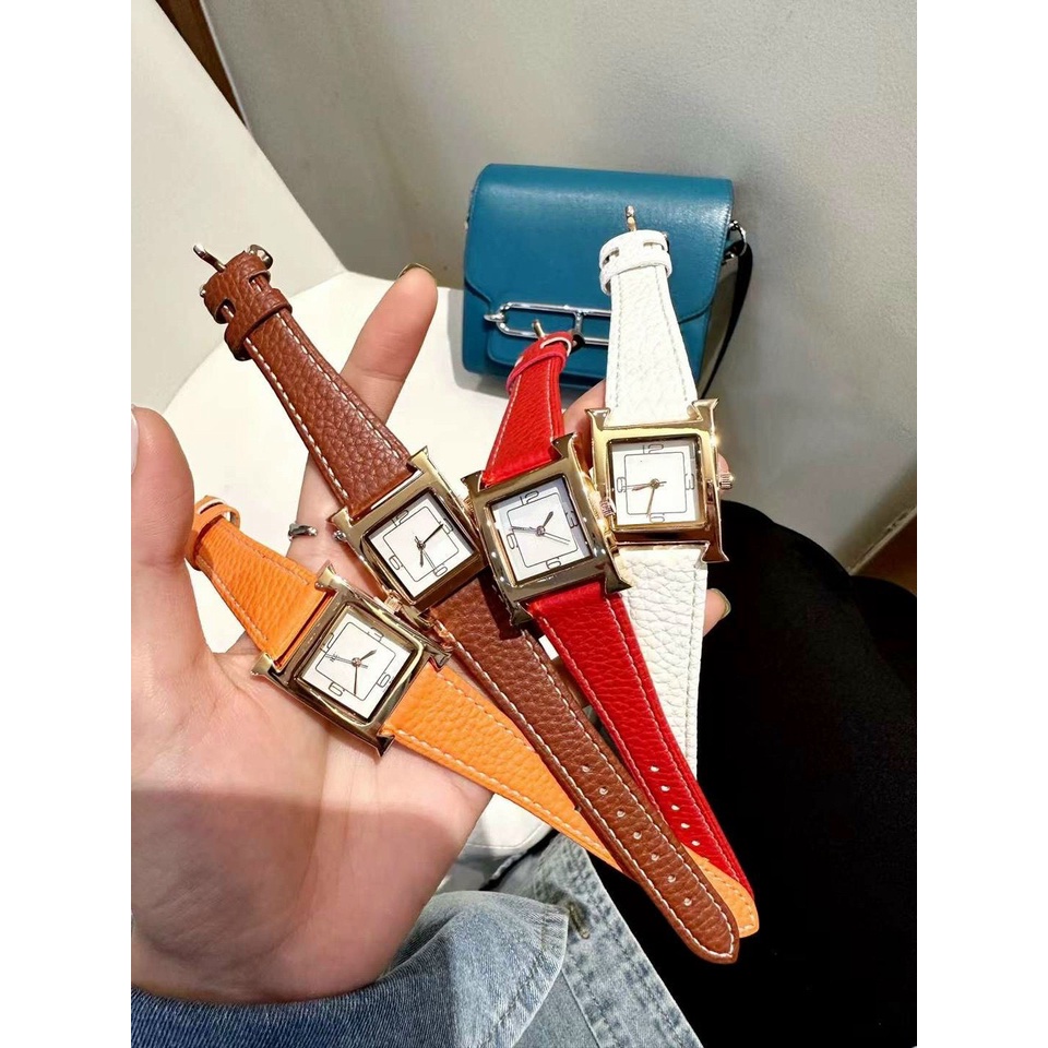 Đồng Hồ Nữ HM Dây Da