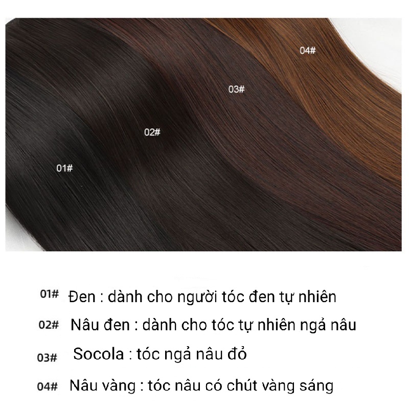 Tóc giả nữ COVADA 1 dải kẹp nửa đầu xoăn chữ U giúp tóc dài dày đẹp tự nhiên TG02