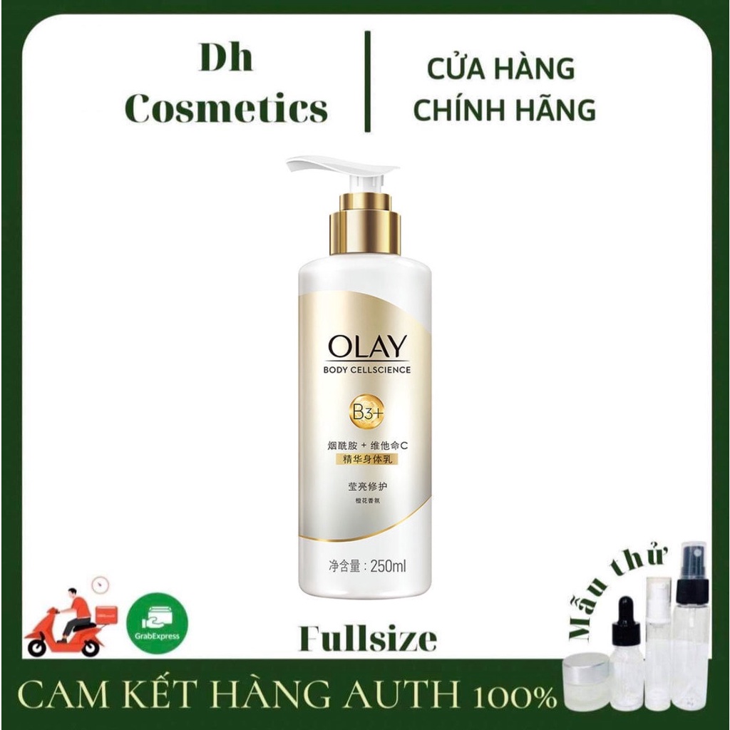 Sữa Dưỡng Thể Olay B3+ Vitamin C Body Lotion Siêu dưỡng Trắng da, Cấp ẩm 250ml Dhcosmetic