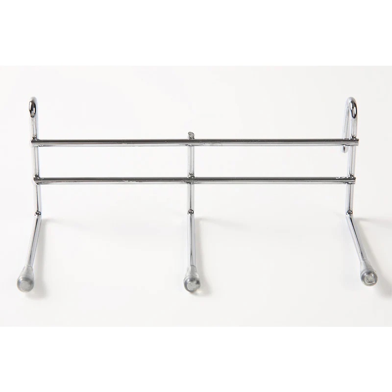 Daiso Móc Treo Chrome Plated Wire Hook -3 In A Row - 2 Pcs.-