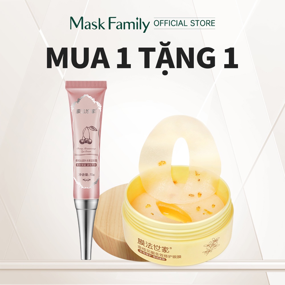 MASK FAMILY bộ sản phẩm chăm sóc mắt Mặt nạ mắt trị thâm quầng mắt Kem dưỡng mắt Dưỡng Ẩm Làm Săn Chắc Da