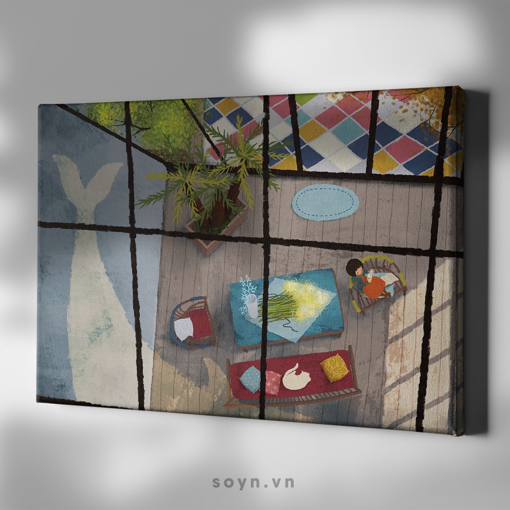 Tranh treo tường Cotton Canvas chất lượng cao | Artwork bản quyền, Soyn D006
