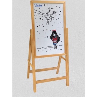 Bảng Flipchart Trẻ Em  2 mặt mini 40x60 cm , viết phấn, viết bút, hit nam châm mạnh , Kèm quà tặng