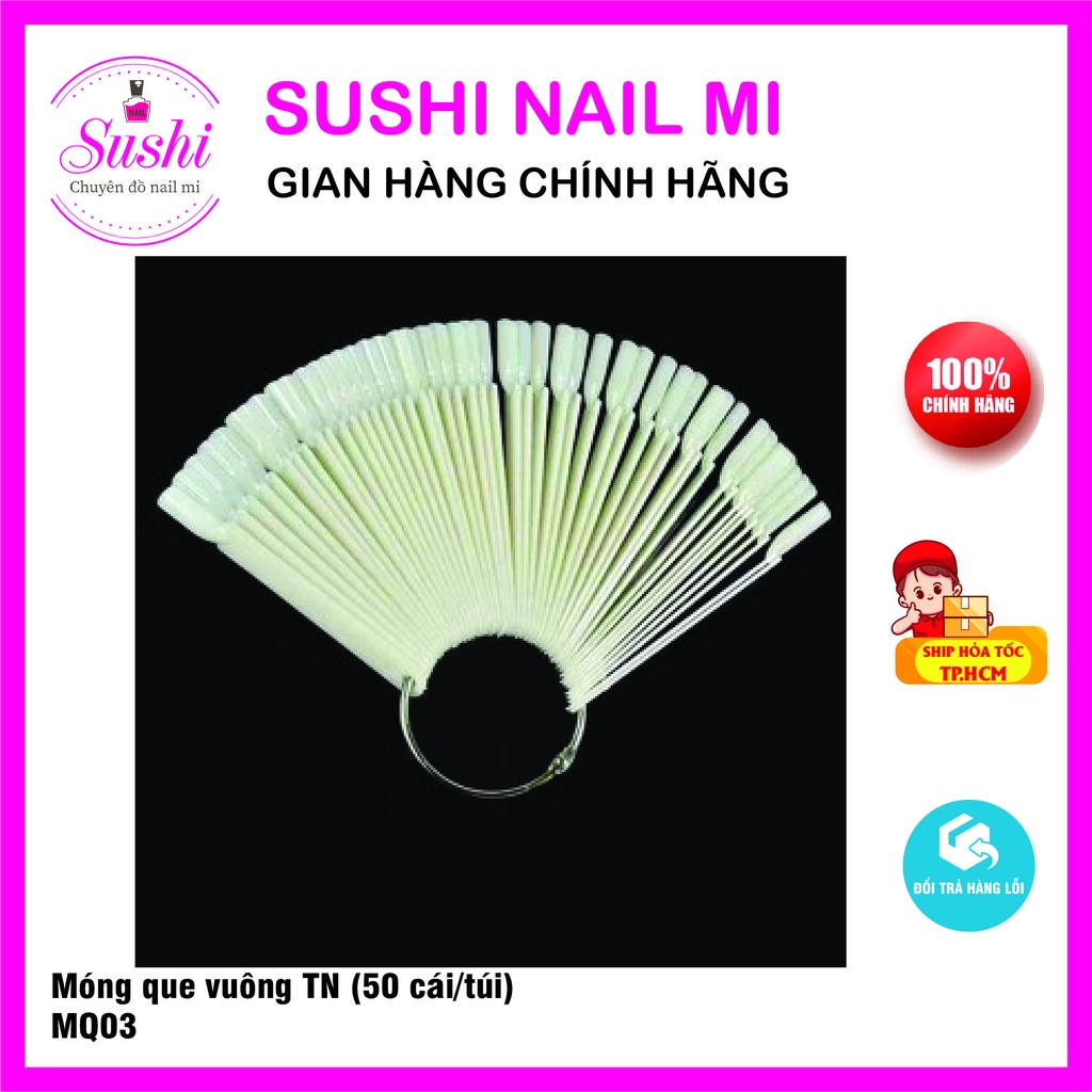 Móng que vuông 50c/túi