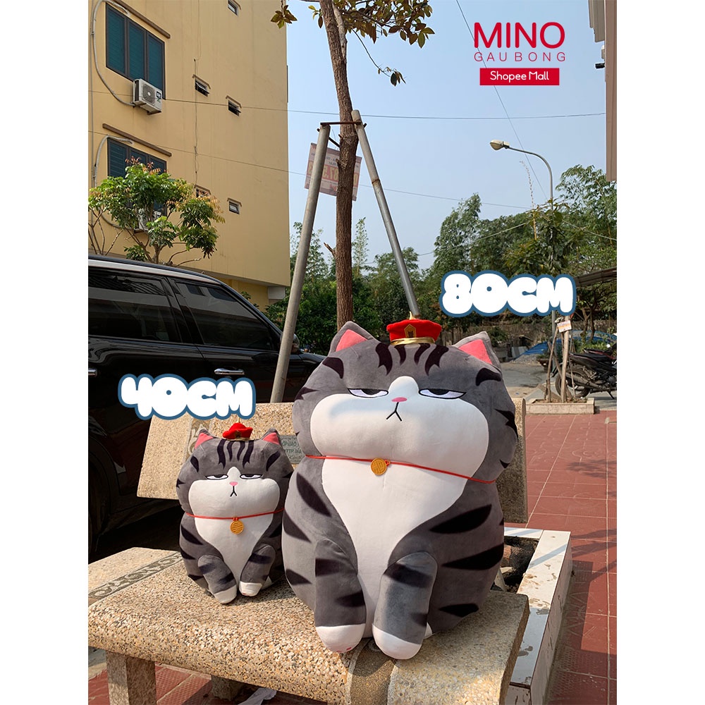 Mèo Hoàng Thượng Nhồi Bông 30cm MINO STORE Gấu Bông Mèo Cao Cấp TH6