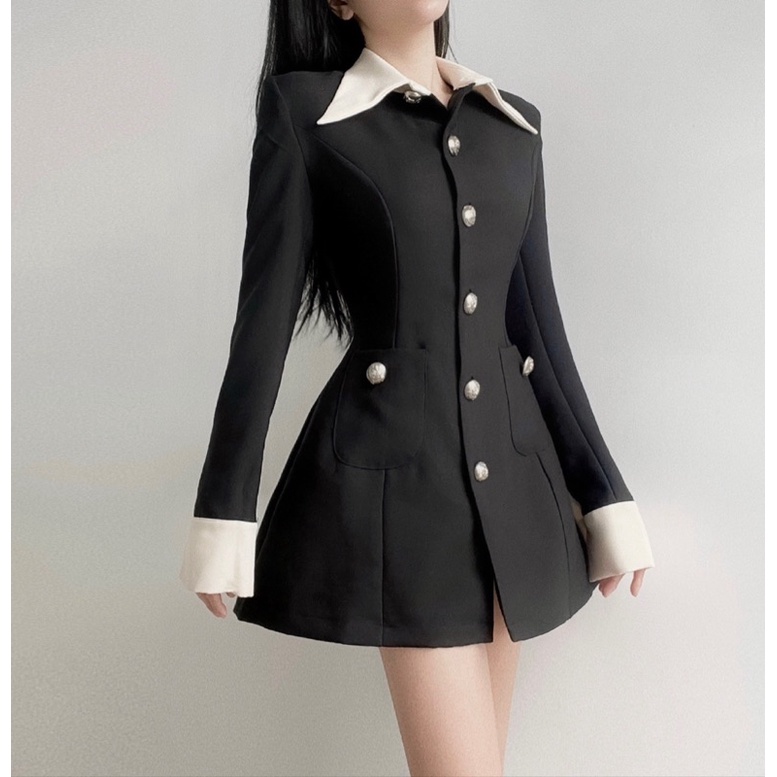 ĐẦM BLAZER NÚT VÀNG SANG CHẢNH GHALIA BLAZER