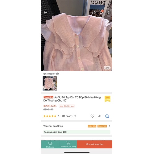 Áo sơ mi bèo tiểu thư