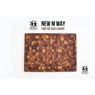  Thớt Gỗ Teak NEW M WAY Size Lớn Dài 51cm 