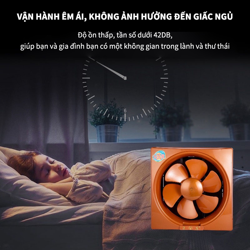 Quạt thông gió âm tường - Không màn che - 3 kích thước cánh 8/10/12 inch | BigBuy360 - bigbuy360.vn
