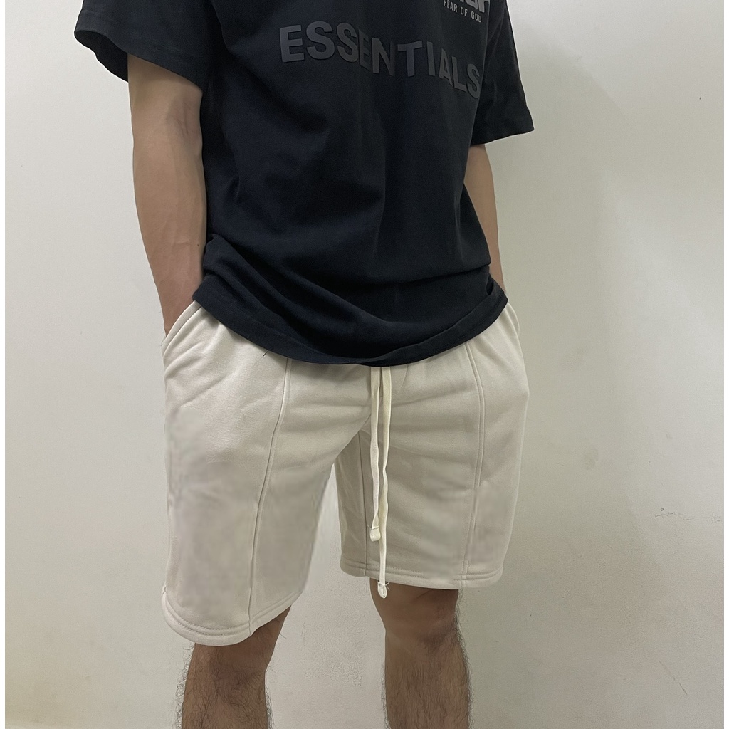 Quần short thun nỉ nam nữ BOF form unisex vải chân cua 100% cotton mặc hằng ngày, phông rộng thoái mái