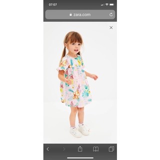 Váy thô hoa Zara sz 1-3y