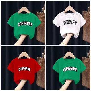 Áo phông chữ cộc tay, Áo thun cotton cho bé trai bé gái