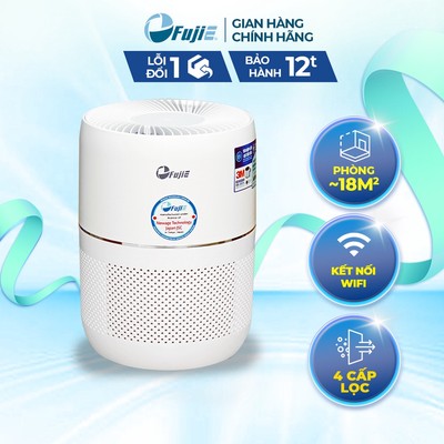 Máy lọc không khí nhập khẩu FUJIE AP300 kết nối wifi, tích hợp 4 cấp lọc, bảo hành toàn quốc