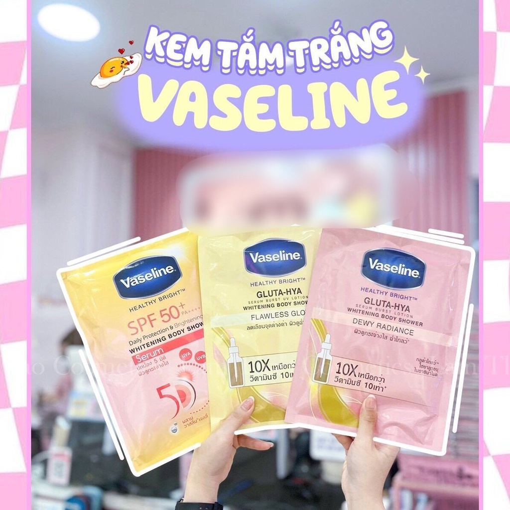 Kem Tắm trắng Vaseline Gluta Hya