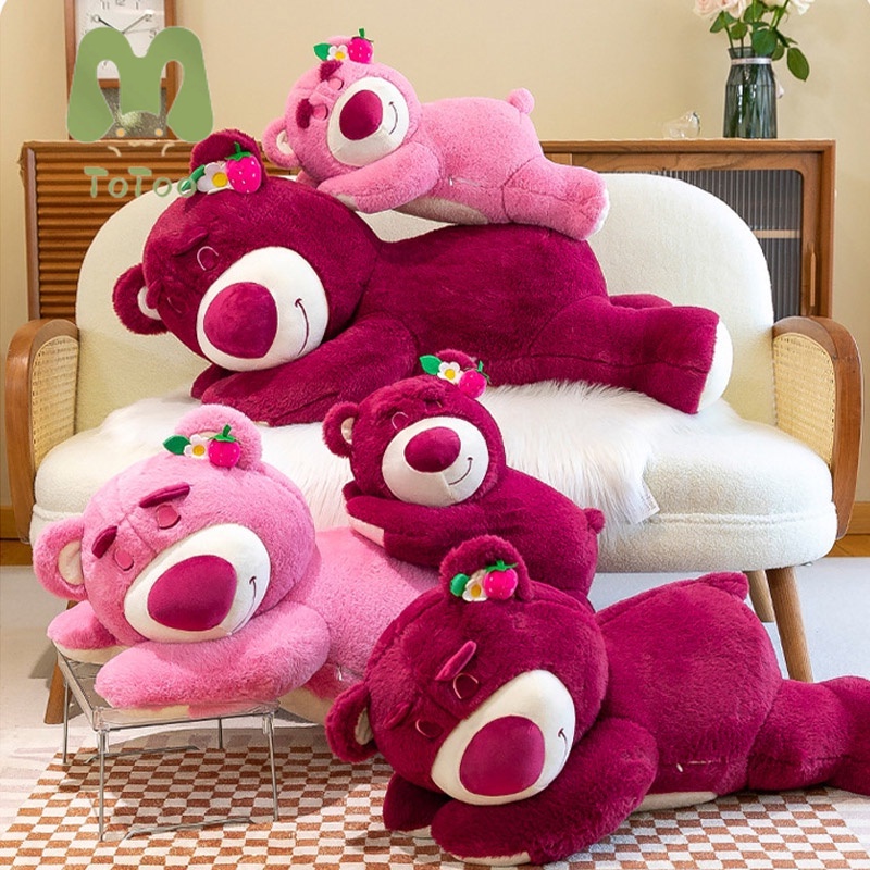 ToToo Thú Nhồi Bông Hình Gấu Dâu Tây Đáng Yêu Trang Trí Nhà Cửa