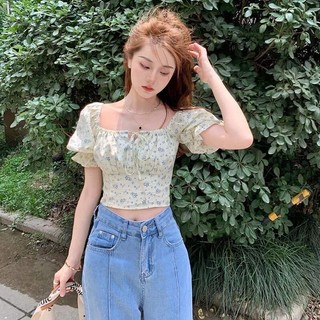 Áo cortop tay bồng💕( ord 7-15 ngày )