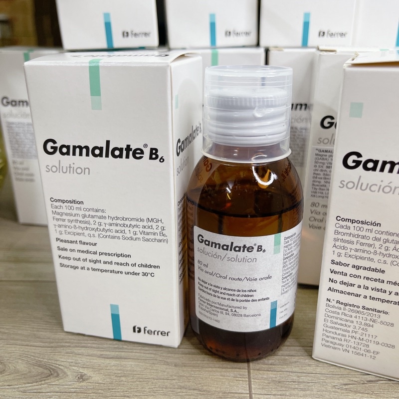 Gamalate B6 Solution . Thực phẩm hỗ trợ cho người suy nhược thần kinh chức năng của Pháp